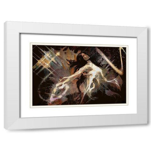 Angel Of the Night White Modern Wood Framed Art Print with Double Matting by Bolokofsky, Ronald