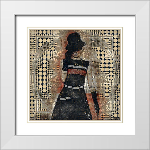 Cosmopolitan Lifestyle I White Modern Wood Framed Art Print with Double Matting by Bolokofsky, Ronald