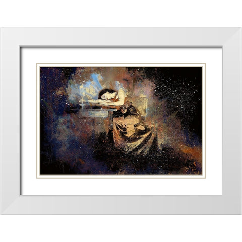Enchantment White Modern Wood Framed Art Print with Double Matting by Bolokofsky, Ronald