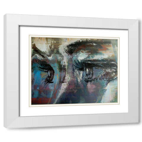 Expressive Domination White Modern Wood Framed Art Print with Double Matting by Bolokofsky, Ronald
