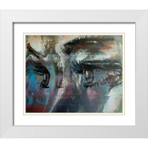Expressive Domination White Modern Wood Framed Art Print with Double Matting by Bolokofsky, Ronald