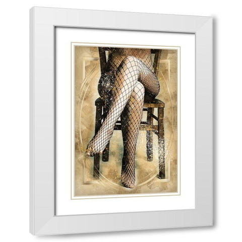 Fishnet Fantasies White Modern Wood Framed Art Print with Double Matting by Bolokofsky, Ronald