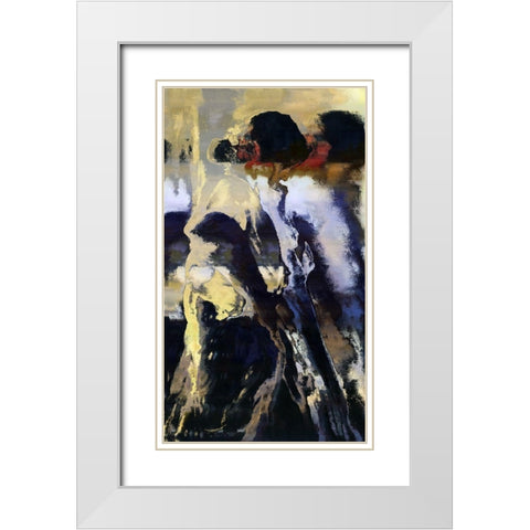 Gypsy Girls White Modern Wood Framed Art Print with Double Matting by Bolokofsky, Ronald
