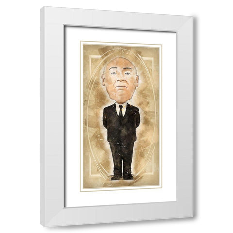 Hitchcock White Modern Wood Framed Art Print with Double Matting by Bolokofsky, Ronald