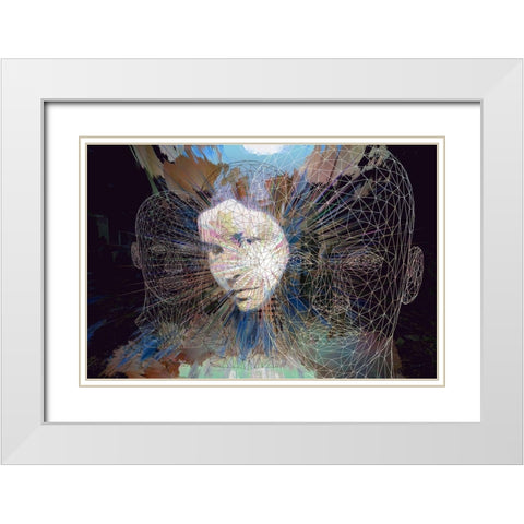 Mind Games II White Modern Wood Framed Art Print with Double Matting by Bolokofsky, Ronald