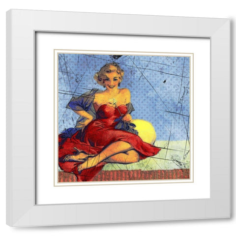 Modern Chic I White Modern Wood Framed Art Print with Double Matting by Bolokofsky, Ronald