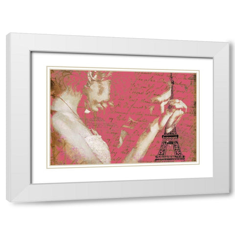 Parisian Chivalry White Modern Wood Framed Art Print with Double Matting by Bolokofsky, Ronald