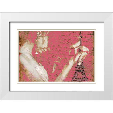 Parisian Chivalry White Modern Wood Framed Art Print with Double Matting by Bolokofsky, Ronald