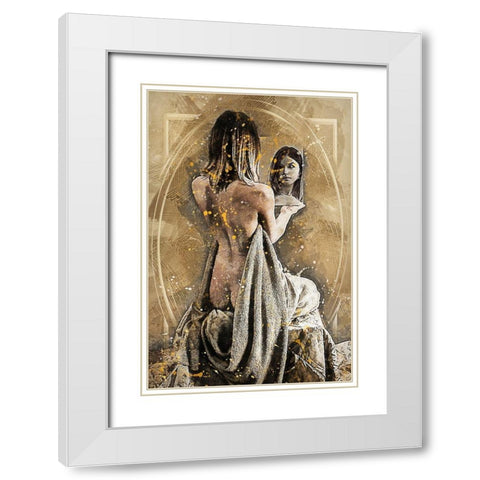 Reflections White Modern Wood Framed Art Print with Double Matting by Bolokofsky, Ronald