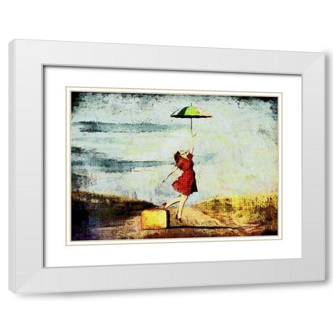 Road Trip  White Modern Wood Framed Art Print with Double Matting by Bolokofsky, Ronald