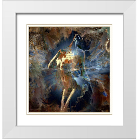 Soul Searching White Modern Wood Framed Art Print with Double Matting by Bolokofsky, Ronald