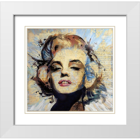 Sweet Marilyn White Modern Wood Framed Art Print with Double Matting by Bolokofsky, Ronald