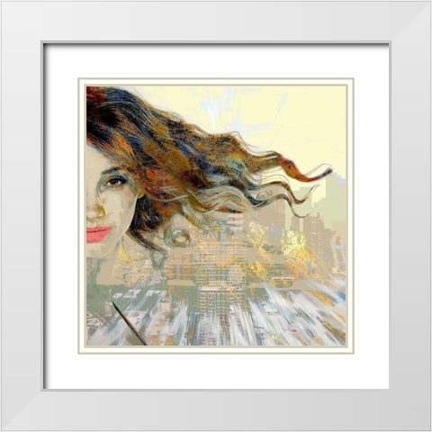 The Other Side of Life White Modern Wood Framed Art Print with Double Matting by Bolokofsky, Ronald