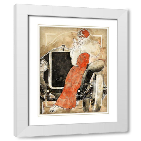 Vintage Couture White Modern Wood Framed Art Print with Double Matting by Bolokofsky, Ronald