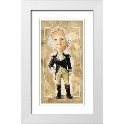 Washington White Modern Wood Framed Art Print with Double Matting by Bolokofsky, Ronald