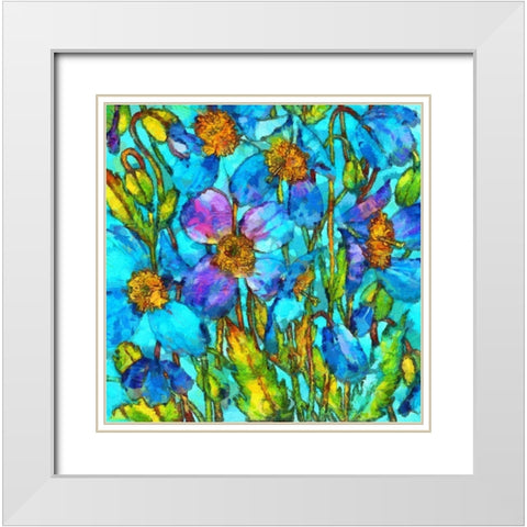 My Special Garden White Modern Wood Framed Art Print with Double Matting by Bolokofsky, Ronald