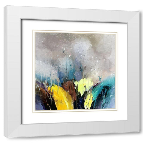 Celebrate Life White Modern Wood Framed Art Print with Double Matting by Bolokofsky, Ronald