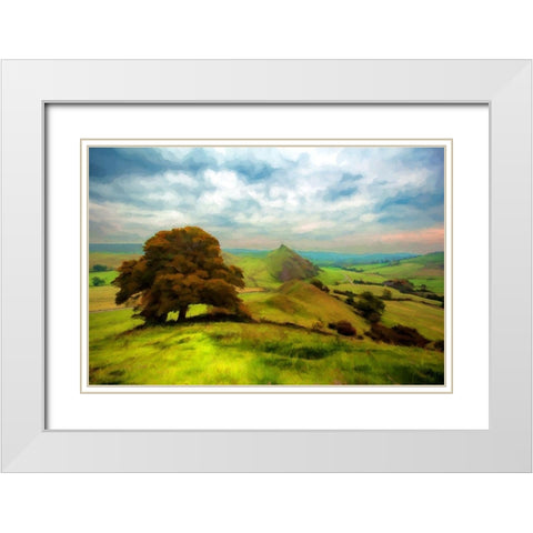 Greenery of Spring White Modern Wood Framed Art Print with Double Matting by Bolokofsky, Ronald