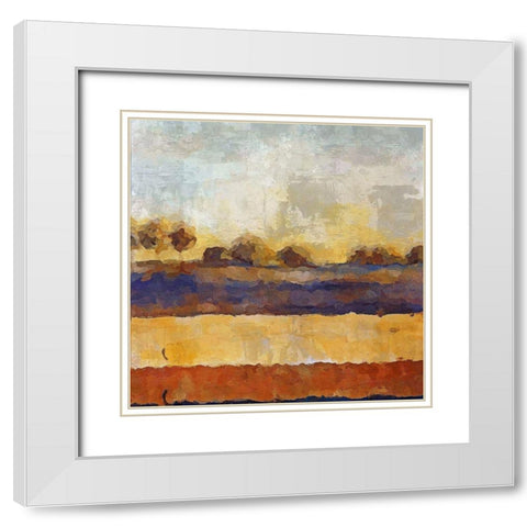 Open Field II  White Modern Wood Framed Art Print with Double Matting by Bolokofsky, Ronald
