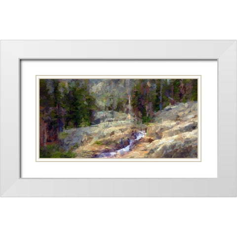 Shadow Creek White Modern Wood Framed Art Print with Double Matting by Bolokofsky, Ronald