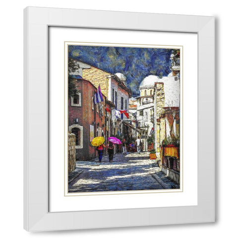 Cyprus White Modern Wood Framed Art Print with Double Matting by Bolokofsky, Ronald