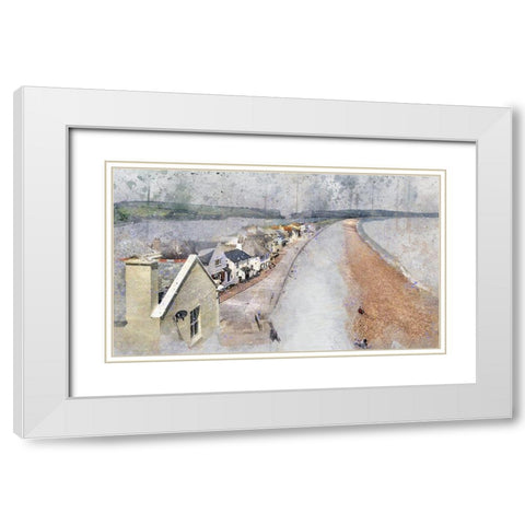 Slapton Sands White Modern Wood Framed Art Print with Double Matting by Bolokofsky, Ronald
