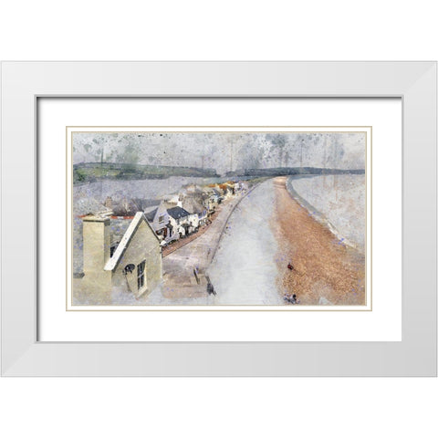 Slapton Sands White Modern Wood Framed Art Print with Double Matting by Bolokofsky, Ronald