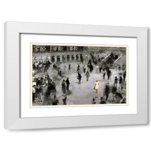 Standing Out In a Crowd White Modern Wood Framed Art Print with Double Matting by Bolokofsky, Ronald
