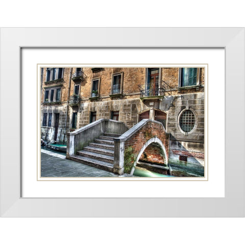 Steps To the Front Door White Modern Wood Framed Art Print with Double Matting by Bolokofsky, Ronald