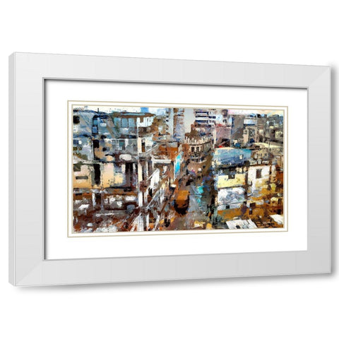 Urban Ghetto White Modern Wood Framed Art Print with Double Matting by Bolokofsky, Ronald