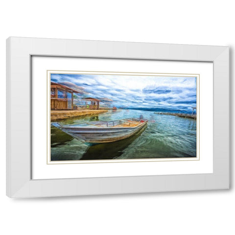 Docked White Modern Wood Framed Art Print with Double Matting by Bolokofsky, Ronald