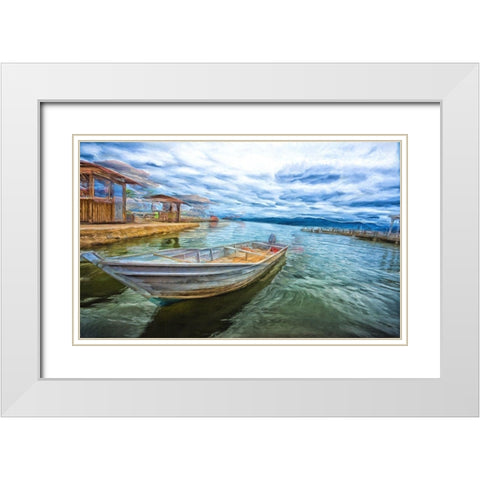 Docked White Modern Wood Framed Art Print with Double Matting by Bolokofsky, Ronald