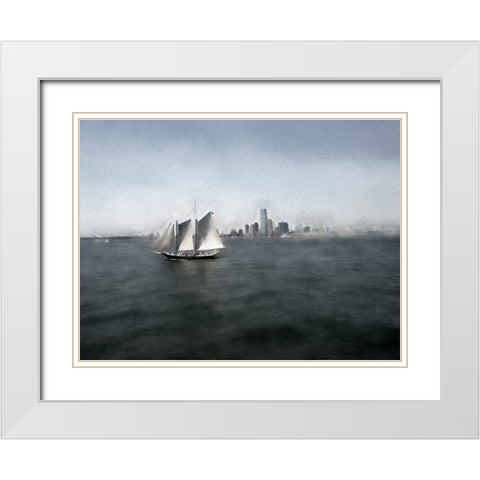 A Warm Haze White Modern Wood Framed Art Print with Double Matting by Bolokofsky, Ronald