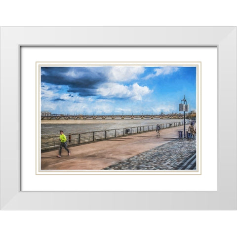 Bordeaux White Modern Wood Framed Art Print with Double Matting by Bolokofsky, Ronald