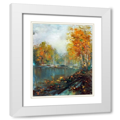 Foggy Day White Modern Wood Framed Art Print with Double Matting by Bolokofsky, Ronald