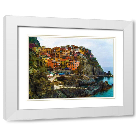 Italy White Modern Wood Framed Art Print with Double Matting by Bolokofsky, Ronald