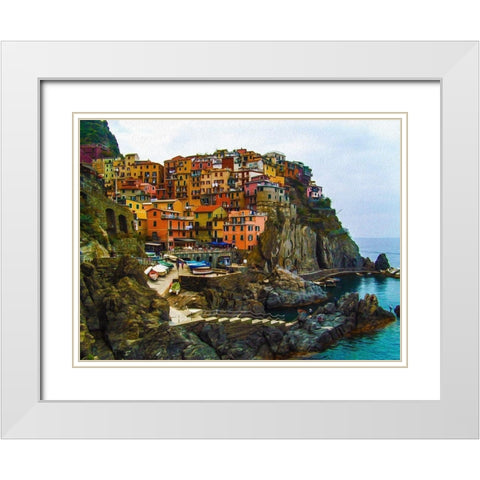 Italy White Modern Wood Framed Art Print with Double Matting by Bolokofsky, Ronald