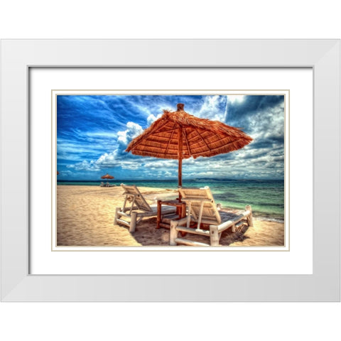 Pandanon Island Philippines White Modern Wood Framed Art Print with Double Matting by Bolokofsky, Ronald
