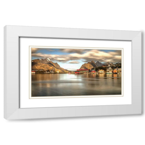 Reine Norway White Modern Wood Framed Art Print with Double Matting by Bolokofsky, Ronald