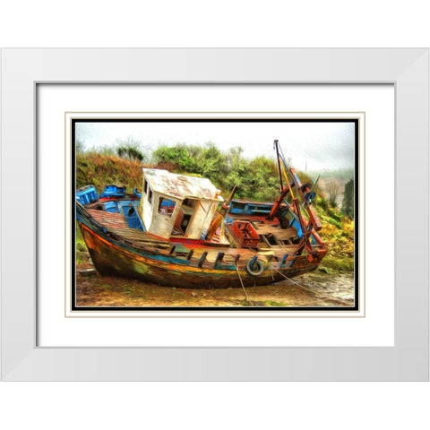The Old Warrior White Modern Wood Framed Art Print with Double Matting by Bolokofsky, Ronald