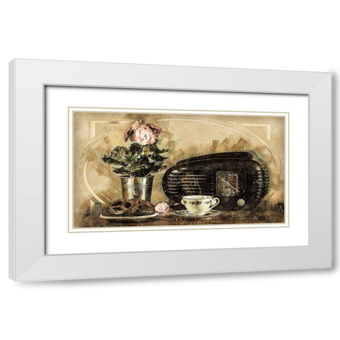 Mid Century Still Life White Modern Wood Framed Art Print with Double Matting by Bolokofsky, Ronald