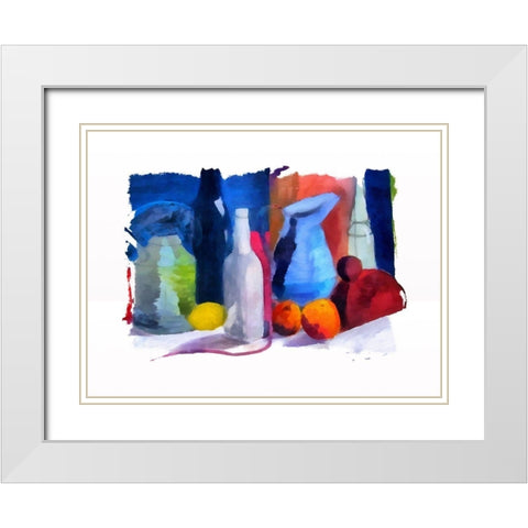 Bottles and Jugs White Modern Wood Framed Art Print with Double Matting by Bolokofsky, Ronald