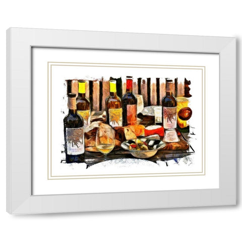 Sunday Feast White Modern Wood Framed Art Print with Double Matting by Bolokofsky, Ronald