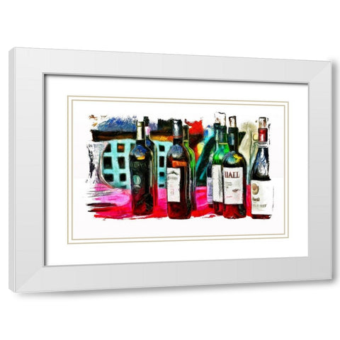 Vintage Celebration White Modern Wood Framed Art Print with Double Matting by Bolokofsky, Ronald