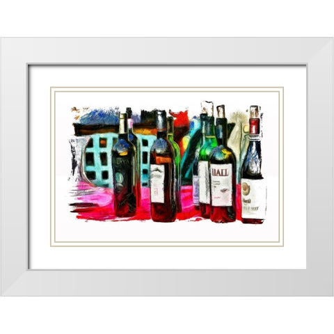 Vintage Celebration White Modern Wood Framed Art Print with Double Matting by Bolokofsky, Ronald