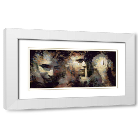 Hear No Evil Speak No Evil See No Evil White Modern Wood Framed Art Print with Double Matting by Bolokofsky, Ronald