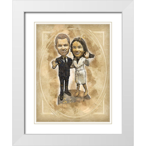 Royal Wedding White Modern Wood Framed Art Print with Double Matting by Bolokofsky, Ronald
