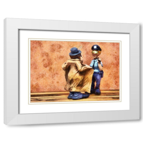 The Flasher White Modern Wood Framed Art Print with Double Matting by Bolokofsky, Ronald