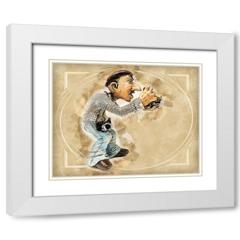 The Perfect Shot I White Modern Wood Framed Art Print with Double Matting by Bolokofsky, Ronald
