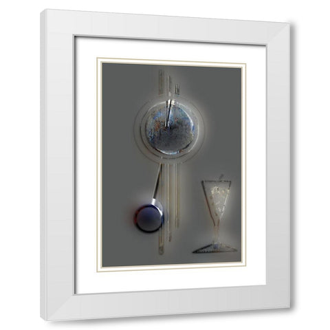 Afternoon Cocktail I White Modern Wood Framed Art Print with Double Matting by Bolokofsky, Ronald